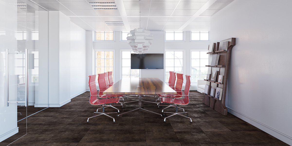 Office / meeting romm with leather floor