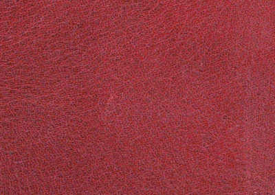 Ruby Red leather floor and leather wall-covering